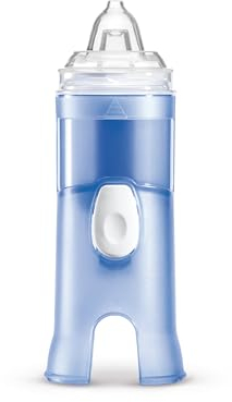 Flaem, Rhino Clear, Nasendusche für die Oberen Atemwege, Ungiftig, 3 Adapter für Kinder und Erwachsene, Ergonomischer Duschkörper zum Kombinieren mit Druckluftkompressoren, Phthalat- und BPA-frei
