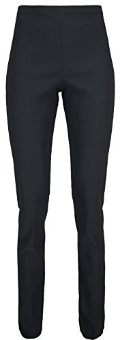 Lovetoenvy Ladies High Waist Stretch FIT Skinny School/Work Trousers (31in Leg) Size 6-14 (10) Black