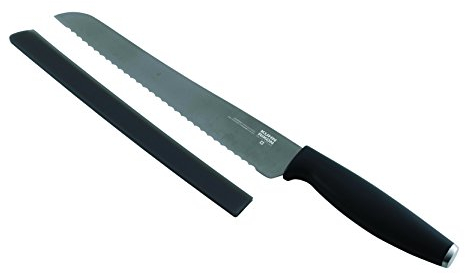 KUHN RIKON Colori 26584 - Cuchillo de pan (titanio, grafito, plástico, 33 x 3,5 x 2,5 cm)