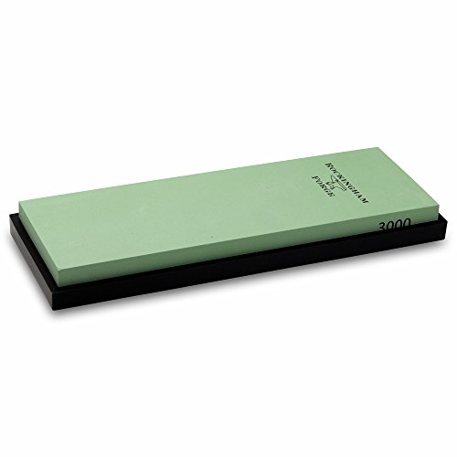 Rockingham Forge Piedra de Afilar, Grit 3000, Para Cuchillos de Cocina, Grueso, 18 x 6 x 2 cm, Verde y Negra, RFW-186F