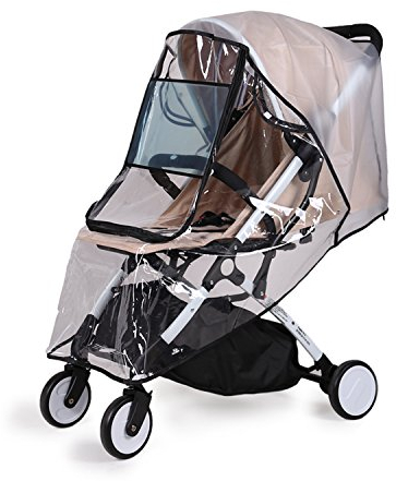 bemece Regenschutz für Kinderwagen, Regenverdeck für buggy, Bequemes Zugangsfenster, Gute Luftzirkulation, Schadstofffrei