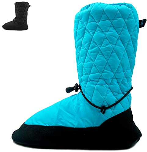 DANCEYOU Botas de Calentamiento Ballet Zapatos de Baile para Mujer Niño Azul XL
