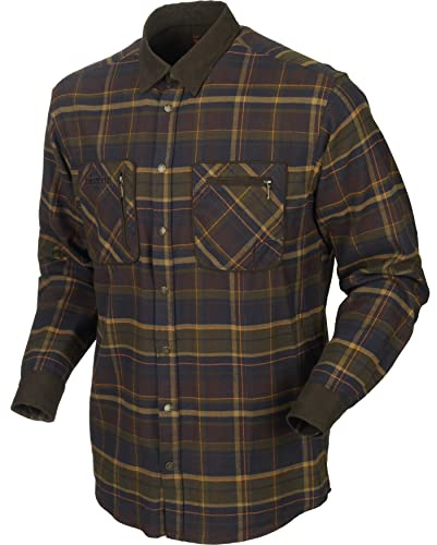 Härkila | Pajala Hemd | Professionelle Jagd Kleidung & Jagd Zubehör für Herren & Damen | Skandinavische Qualität Made to Last | Mellow Brown Check, XL