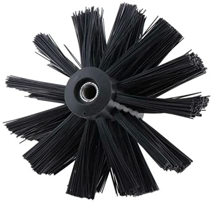 HpLive Kaminborste, träugn, kaminborstar, rengöringsborste, torrrör, rengöringsborste, diameter 200 mm