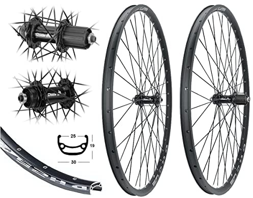 Bärwinkels LAUFRADSATZ 27,5 Disc MTB 8/9/10 Fach Hohlkammer 25-584 Centerlock Scheibenbremse Industrielager schwarz