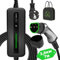 EIDYBOX Typ 2 Ladekabel Schuko 2-Pin, 3.68KW Einphasig [10-16A] EV Ladegerät mit 6 m Kabel, IP66 Wasserdicht Mobile Wallbox mit LCD-Anzeige für PHEV EV