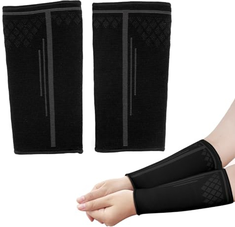 1 par volleybollärmar, Yvmew elastiska åtdragna muskler, armskydd för män och kvinnor, handledsbandage, sportmanschetter för volleybollhandskydd