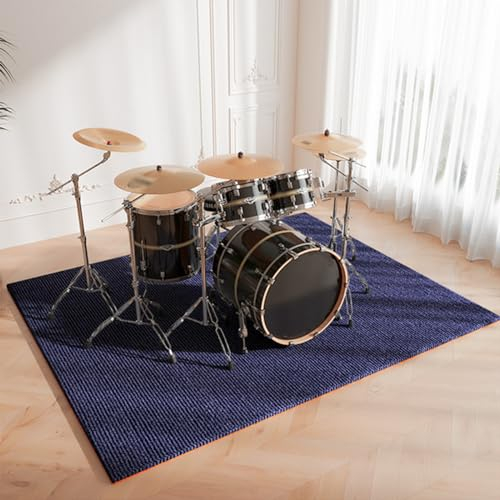 XZLZMYP Drum Teppich rutschfeste Trommel Teppiche Rechteck Schallschutz Teppich Schallschutzmatte Für Bass Drum Snare Elektronische rutschfeste Trommel Teppiche,F,200x300cm
