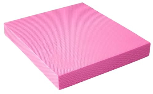 JISADER Balance Pad Klein: Rutschfester Weichschaum, Schaumstoffmatte, Balancepad für Yoga, Gymnastik, Pilates & Physiotherapie - Rosa