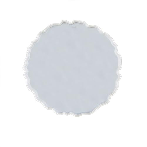 30CM Große Tray Silikonform,Silikonform Runde und Quadrat Tablett,Runde Untersetzer Silikonform，Epoxidharz Formen Silikon Tablett, Silikonformen Gießformen Tablett für Herstellung von Obst Tee Tablett