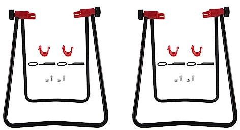 BOLAXHCA 2X Fahrrad Montageständer Rad Kickhalterträger Zentrierwerkzeuge Halterung für Fahrrad- Straßen Werkzeuge Wartung