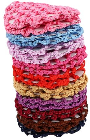 Baluue 20stücke Elastisches Duttnetz Aus Mesh-stoff Handgefertigt Für Damen-haarnetz Als Haaraccessoire Für Verschiedene Anlässe