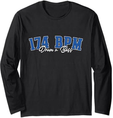 Drum & Bass Design Drum n Bass 174 BPM Dnb Langarmshirt