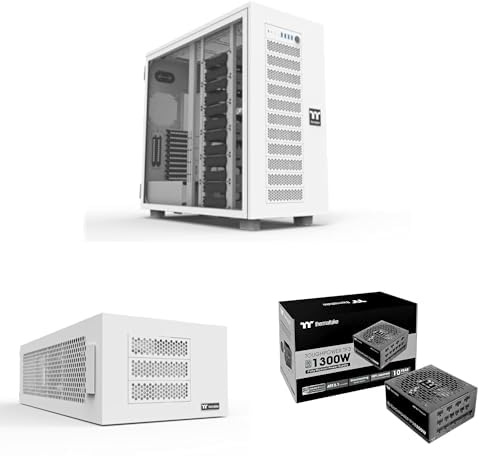 Bundle aus Thermaltake AX700 TG | Super Tower Chassis | Snow + Thermaltake AX100 | AX700 Extension | Snow + Thermaltake Toughpower TF3 1300W | Voll-modular | ATX 3.1 | PCIe Gen 5.1