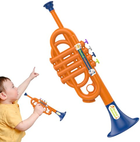Musikinstrumente Für Kinder, Trompete Mit Sound, Kindertrompetenspielzeug, Musikspielzeug Ab 1 Jahr, Instrumente Für 1-3 Jährige Kinder, Kinderspielzeug Geschenke Für Kleinkinder