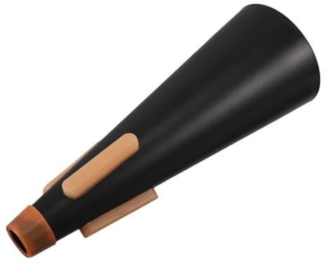 Trumpet Mute Conical Pet Sound Dampening Practice Silencer | Black Finish, Easy Installation, Fits Brass Instruments, Suited to Nighttime Use and Shared Living Spaces