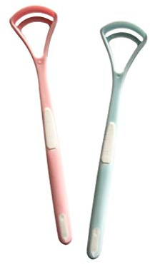 Pulisci-lingua Raschietto per Lingua 10 Pezzi in Plastico | Brush per Igiene Orale, Accessori da Bagno, Formato Leggero e Portatile