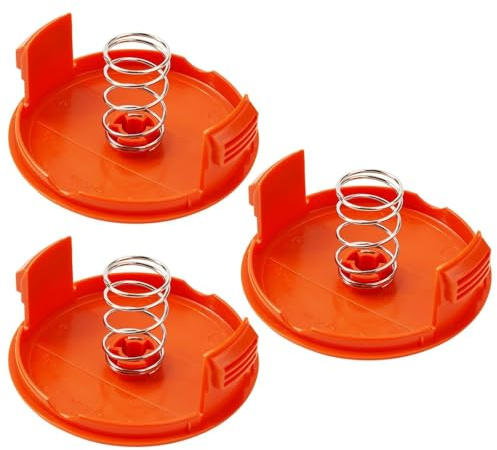 Vilgftyiet Grass Trimmer Parts Lawn Mower Head Cap 3pcs Plastic RC-100-P AF-100-3ZP Spool Cover For Black Decker GH400 GH500