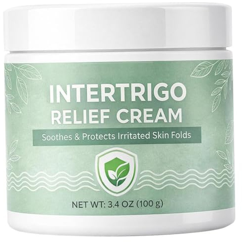 Intertrigo Relief Cream, hudrynkvård barriärkräm för vuxna, män, kvinnor, lätt, snabbabsorberande fuktkräm
