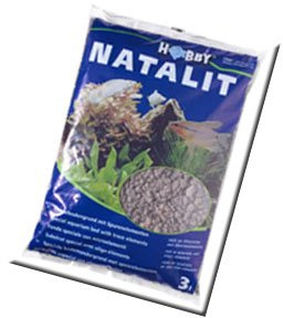 Hobby Aquaristik Natalit I 3 Liter I Bodengrund als Lava I Idealer Kontrast zu Fischen und Pflanzen