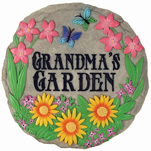Spoontiques – Garten-Dekor – „Grandma's Garden“-Trittstein – Dekostein für Garten