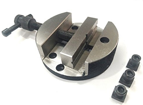 ADI Small Round Vice 80 mm for 3 & 4 Rotary Tables - Black