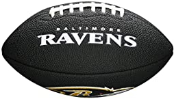 Wilson American Football MINI NFL TEAM SOFT TOUCH, Soft Touch-Mischleder, Schwarz