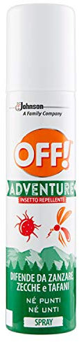 OFF! Adventure Spray - Insetto Repellente e Antizanzare, 2 Pezzi