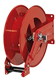 Avvolgitore professionale retrattile laccato rosso pressione max 600 bar idropulitrici, acqua, grassi, oli, ecc.