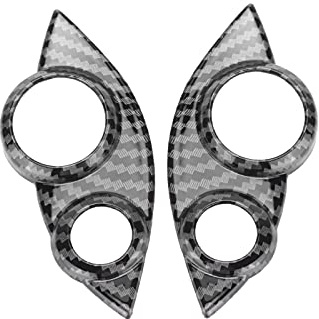 Rivestimenti Coprivolante, Rivestimento del Pulsante del Volante in Stile Fibra di Carbonio Rivestimenti di Ricambio per Smart Fortwo/Forfour 453 2015-2021