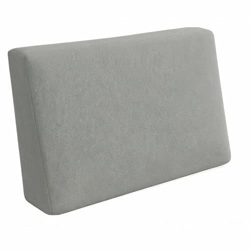 POKAR Palettenkissen Wasserabweisend Palettenauflagen mit abnehmbarem Bezug Palettenauflage Palettenmöbel Palettensofa, Seitenkissen 60x40, Grau