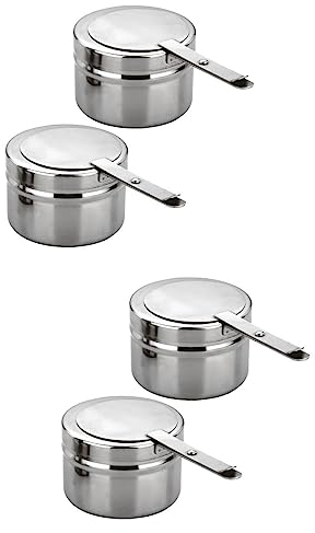 Angoily Small Holder with Cover for Chafer Canned Heat Box Stainless Steel Food Warmer Fuel Holder for Buffet Barbecue Parties