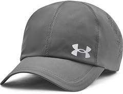 Under Armour Uomo ISO-Chill Velociti Adjustable, Cappello con Visiera Curva Leggero e Resistente, Cappellino da Running Regolabile con Chiusura a Strappo,Castlerock/Castlerock/Reflective,OSFM