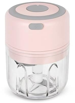 Hachoir électrique 100/250 ml USB sans fil presse-ail électrique presse-ail USB presse-ail fruits et légumes gadgets outils (couleur : A-Rose-250 ml)
