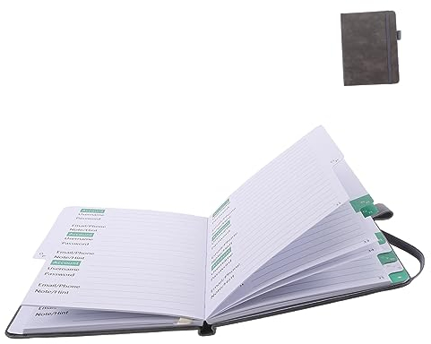 NUOBESTY Mini-adressbuch Tragbar Kontaktbuch Für Namen Telefonnummern Adressen Adress-Organizer Taschen-adressbuch Kleines
