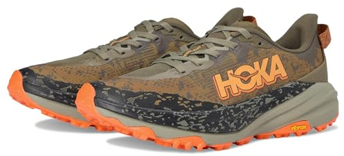 HOKA ONE ONE 1147830-AQL Speedgoat 6 Wide Hombre Antique Olive/Squash EU 44