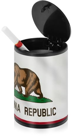 Aschenbecher für Zigaretten mit Deckel, Edelstahl, tragbar, Autozubehör, winddichter Aschenbecher für Auto, Küche, Camping