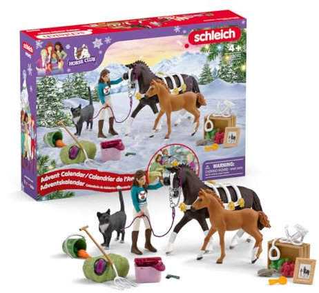 schleich 99092 Advent Calendar HORSE CLUB 2024, from 5 years, HORSE CLUB - Playset, 36 pieces