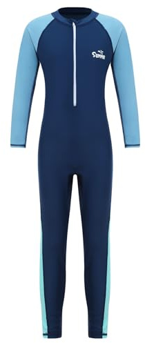 Rswnyirn Girl Boy Long Sleeve Diving Suit Swimwear Kids Rash Guard One Piece Full Body Surfing Wetsuit for Surfing