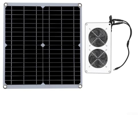 30 W Solar-Abluftventilator, Solar-Power-Panel-Ventilator für Zuhause, Hühnerhaus, Gewächshaus
