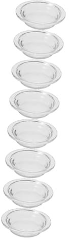IMIKEYA 8 STK Aromatherapieschale aus Glas Wachsschmelzwärmer Kerzenwärmer Schale Wachswärmerplatte Wachswärmer-Ersatzschale Ölwärmerplatte Wachsschmelzgeschirr Duftwärmerplatten