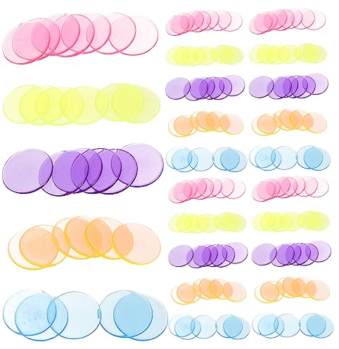 Gogogmee 300St Bingo-Chips faschingsaccessoires familienspiele spielchips Bingospiel bingo chips Poker Chip Münzzähler leere Jetons Marker zählen Bingo-Marker-Chips Plastik