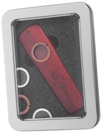 Holz Kazoo Musikinstrument für Gitarrenbegleitung, Braun | Leicht Tragbares Design, Geeignet für Auftritte und Geschenkideen, Vielseitig für Gitarre und Weitere Instrumente