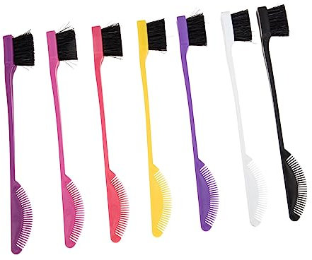 Baluue 7stücke Brauenpinsel Und Kamm Für Haar Färben Wimpern Pinsel Haarkantenbürste Wimpernkamm Brauenbürste Kantenbürste Für Schwarzes Haar Haarfarbenbürste