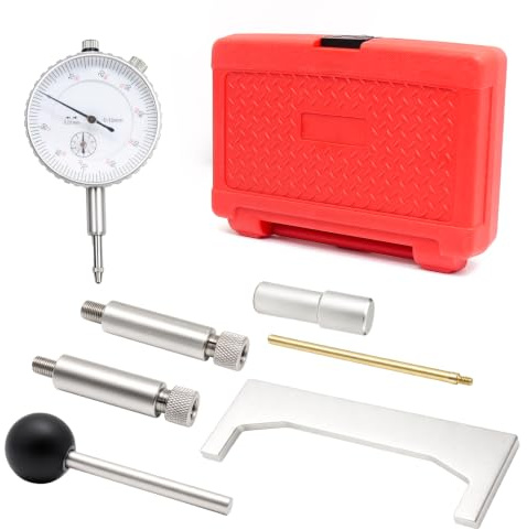 JEUCLEL 7PC Universal Diesel Fuel Injection Pump Timing Gauge Set, VAS 6079