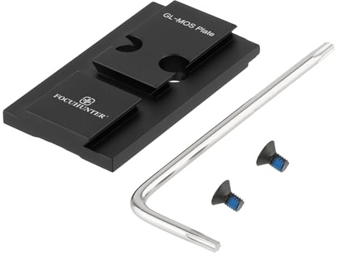 FOCUHUNTER Piastra di Montaggio Adattatori Mos per Impronte Acro del Mirino della Fotocamera Adattatore di Montaggio Dell'ottica in Alluminio con 2 Viti e Strumento T10 per Sport
