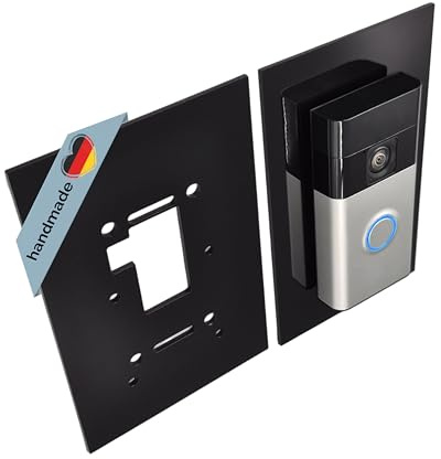 LazerlichtCraft | Acrylglas Blende Klingelschild für Ring Akku Videotürklingel/Battery Video Doorbell (2024), Pro & Plus | Abdeckung, Platte, Klingelschild – Türklingel Zubehör