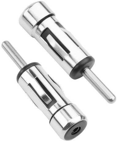 Adaptateur d'antenne Autoradio, DIN mâle vers ISO Femelle Antenne Voiture | Prise Car Radio Antenna Adapter pour Universel Véhicule avec Embout Unité Récepteur Stéréo Amplificateur Modulateur Radio FM