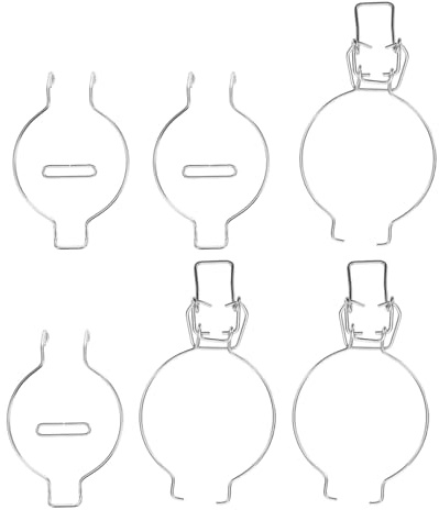 Ciieeo Hebillas de Sellado para Tarros de Vidrio y Botes de Conservación, Acero Inoxidable, 3 Unidades, Reemplazo, Uso Fácil para Cocina