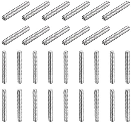 QUARKZMAN 30 Pcs Tornillos Prisioneros M4-0.7 X 20mm 304 Acero Inoxidable | Punta De Copa Cabeza Allen Hexagonal Interno, Para Reparación De Accesorios De Baño Muebles Proyectos DIY